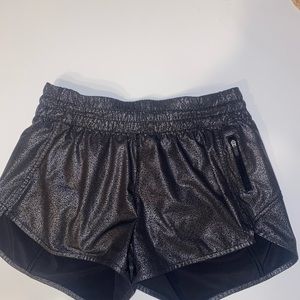 Lululemon Track That luminosity foil shorts